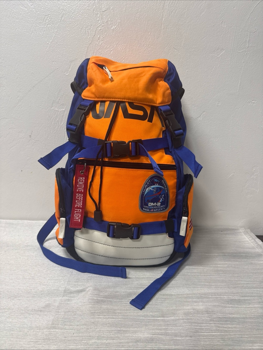 NASA inspired Orange and Blue Adventure Backpack rare find!